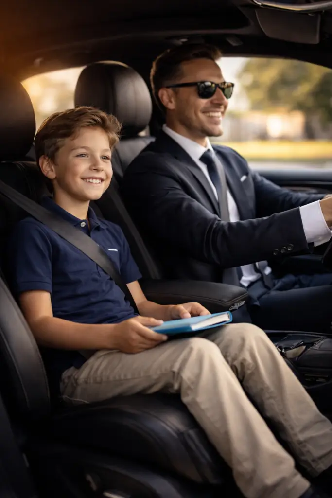 School chauffeur service in Melbourne providing safe and reliable transport for children