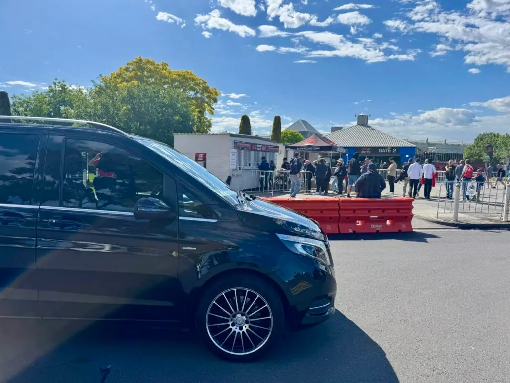 Chauffeur van in Melbourne providing transport for a special event